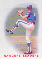 1986 Topps Baseball Cards      666     Rangers Leaders#{Charlie Hough